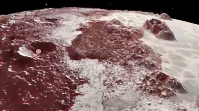 Una imagen del planeta Plutón captado por la nave New Horizons de la NASA