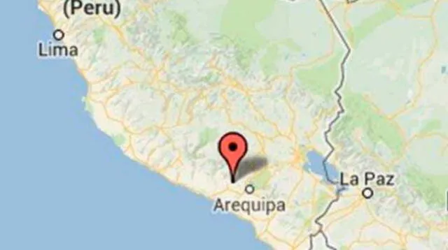 Temblor sacudió Arequipa