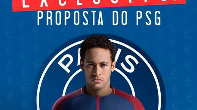Esporte interactivo está tan seguro de su información, que se animó a presentar esta imagen con Neymar y la que sería su nueva camiseta