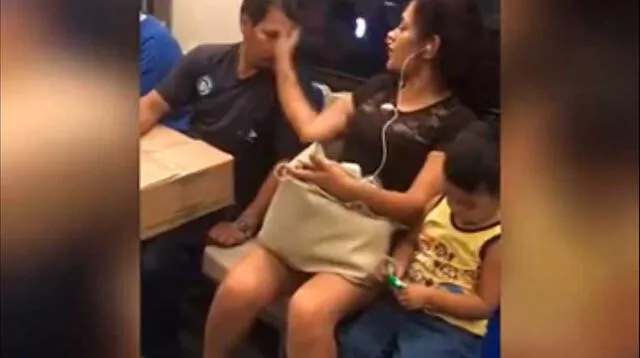 Mujer cacheteó a hombre que quiso tocarle parte íntima en bus 