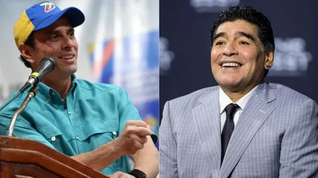 Capriles le respondió a Maradona