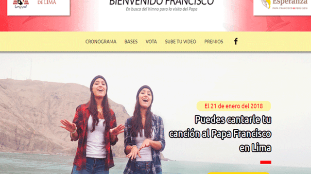 Anuncian concurso para conocer en persona al Papa Francisco durante visita en Lima