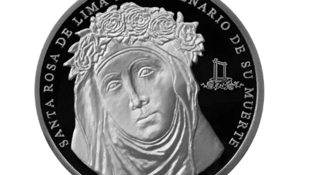 BCR emite moneda de plata por el IV Centenario de la Muerte de Santa Rosa 