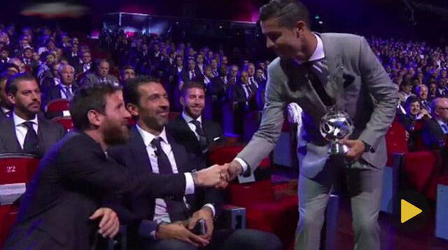 Lionel Messi felicita a Cristiano Ronaldo