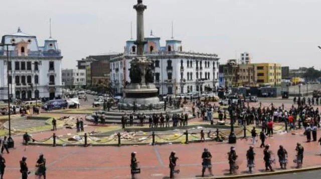 Plaza de Mayo en Cercado de Lima fue escenario de un fatal accidente