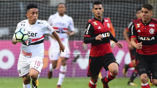 Sao Paulo salió derrotando al Flamengo de Trauco