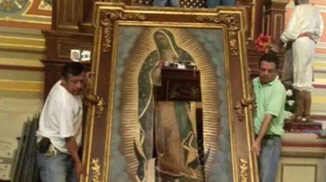 Mujer enloquece y entra a una iglesia para destruir la imagen de la Virgen de Guadalupe