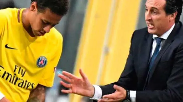 La relación de Neymar y Ubai Emery es buena, pero no tanto como antes