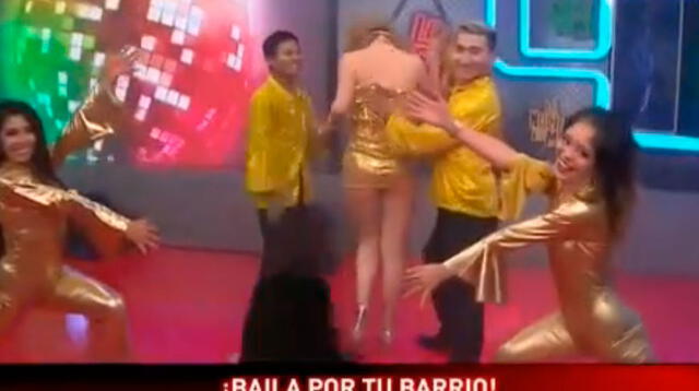 La bailarina Claudia Serpa pasó incómodo momento 