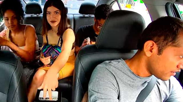 Conductor de Uber es asaltado por sexy pasajera