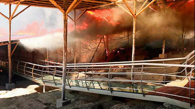 Ministerio Público investiga incendio que afectó el complejo arqueológico Ventarrón en Chiclayo