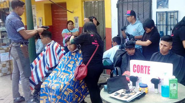 Batalla de barberos en Huaral