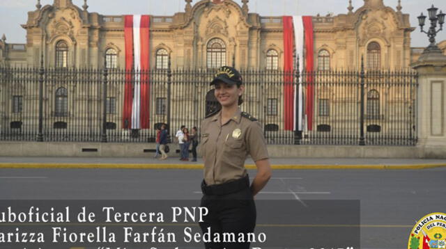 La PNP apoya a la joven en su participación