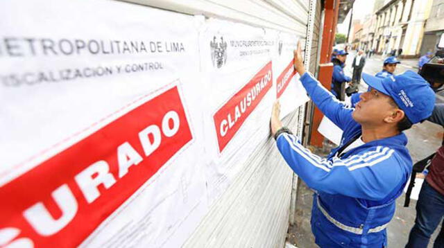 Municipalidad de Lima clausura locales inseguros 