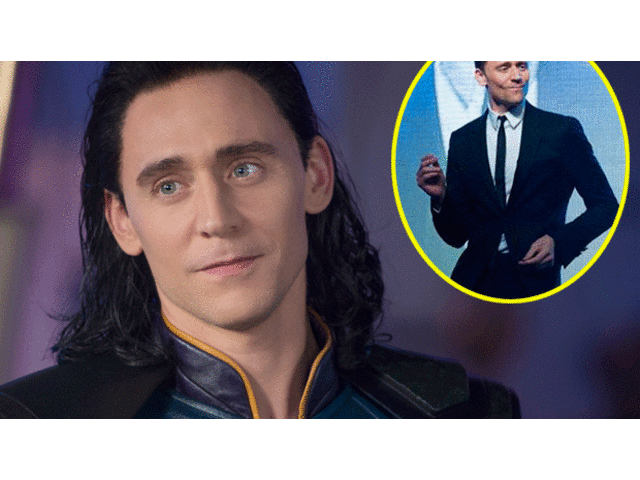 Tom Hiddleston luce serio en película de Thor pero es alegre lejos de escenarios