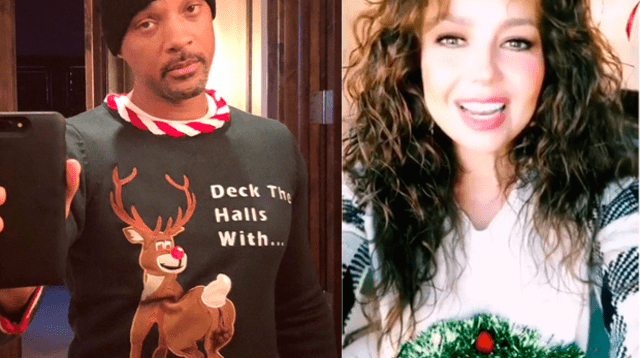 Will Smith y Thalía demostraron tener espíritu navideño intacto