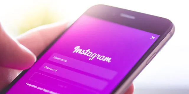 Aplicación Instagram en móvil