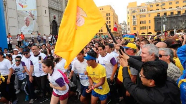 Maratón celebrada por la pronta llegada del papa Francisco