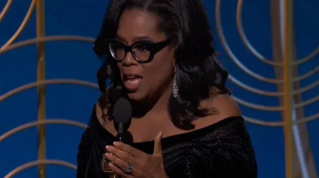 Oprah Winfrey dio emotivo discurso en la gala de los Globos de Oro 2018 