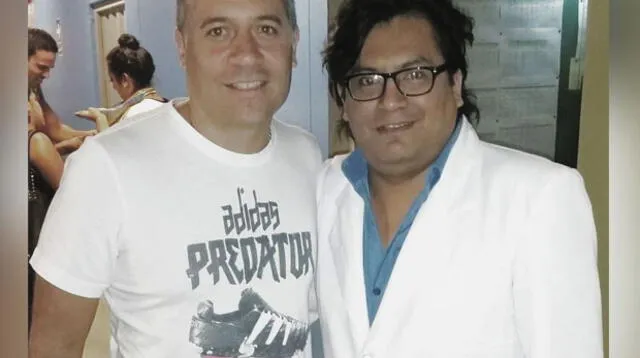 Mathías Brivio junto al popular 'doctor sonrisa'.