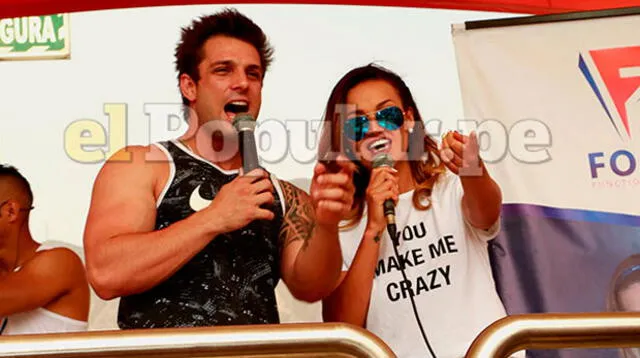Angie Arizaga y Nicola Porcella aparecen juntos tras rumores de separación | Fotos: José Abanto
