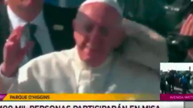 Lanzan objeto a Papa Francisco durante su visita en Chile
