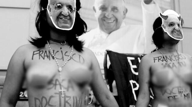 Se registran las primeras protestas contra la llega del Papa Francisco