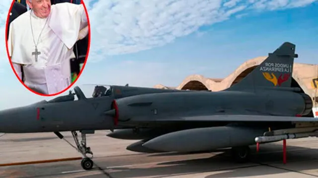 Aviones Mirage 2000 resguardaron nave que trajo a papa Francisco a Perú