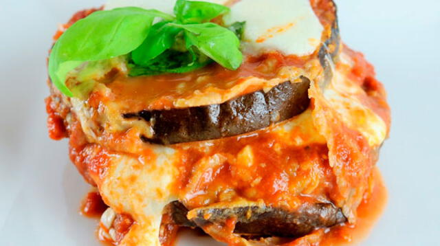 Receta Popular: Lasagna de berenjena con hortalizas