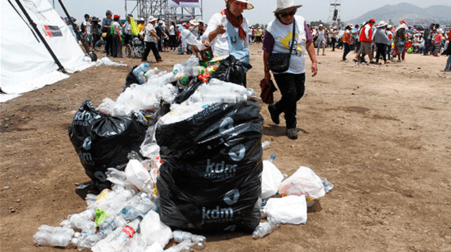 Campaña Perú Limpio, recoge 113 toneladas de basura tras visita del papa Francisco