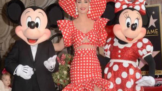 Katy Perry emocionada por Minnie Mouse