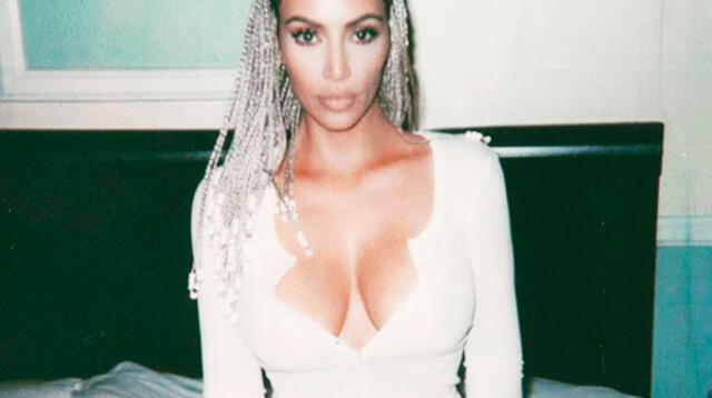 Kim Kardashian subió atrevidas fotografías en su Instagram con poca ropa