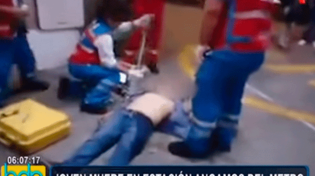 Hombre sufre ataque de epilepsia en Metro de Lima y falleció 