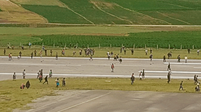 Aeropuerto de Andahuaylas fue tomado por agricultores que acatan paro 