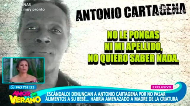 Antonio Cartagena causa indignación al afirmar que no le interesa su hija