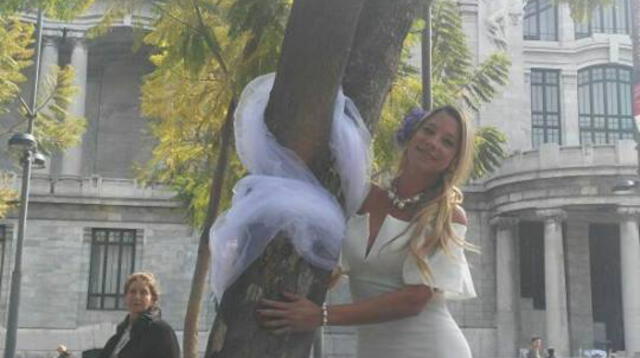 Sofía Franco se casó con árbol en méxico