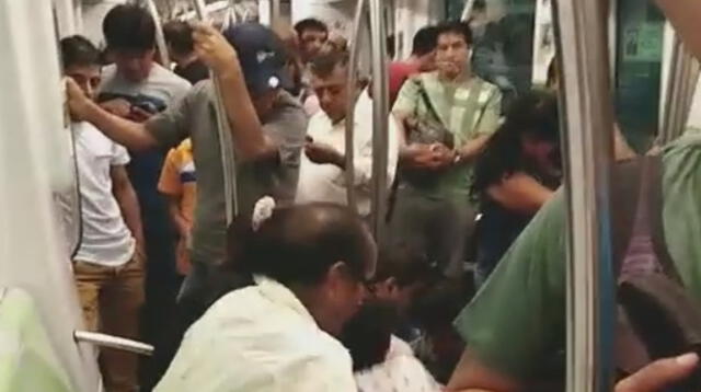 Momentos de tensión vivieron los pasajeros de la estación del Metro de Lima