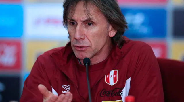 Director técnico de la selección peruana, Ricardo Gareca