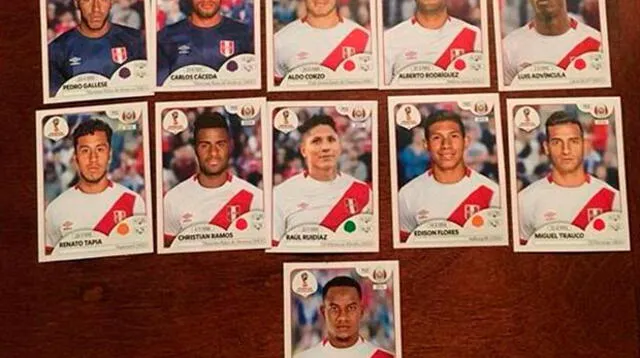 Se filtran las figuras de la selección peruana en el álbum de Mundial Rusia 2018
