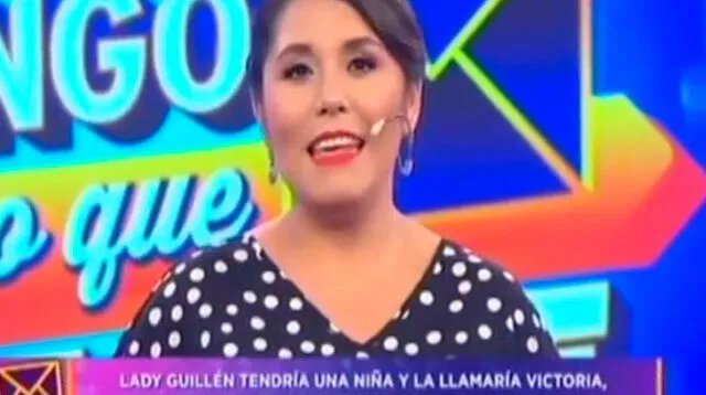 Lady Guillén anuncia su embarazo en vivo