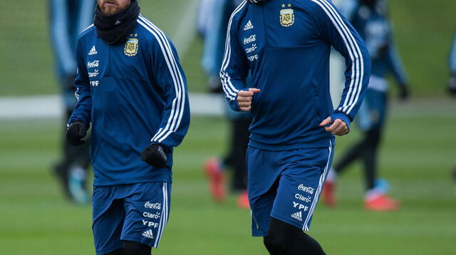 Higuaín entrena con Messi