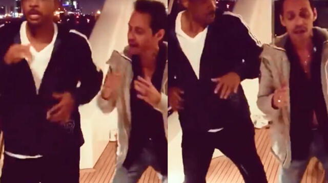 Will Smith causa sensación al bailar salsa con Marc Anthony 