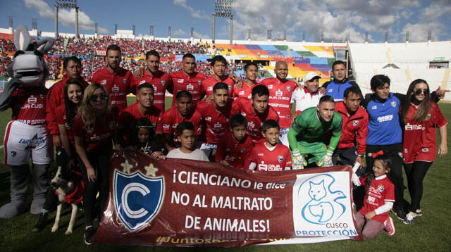 El equipo de Cienciano. FOTO: Melissa Valdivia