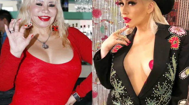 Susy Díaz ironiza con parecido con Cristina Aguilera