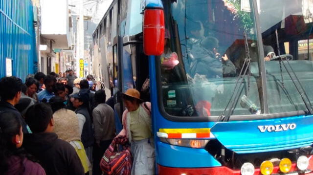 32 pasajeros asaltados en bus interprovincial