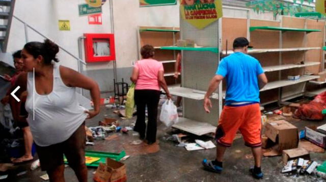 Saqueos en supermercados en Nicaragua