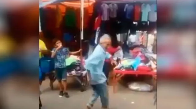 Anciano causa sensación por baile