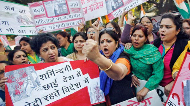 Comunidad india protestó por menor abusada por 8 sujetos
