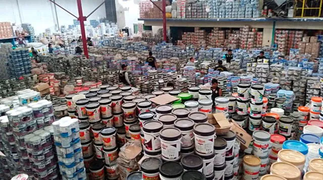 Ministerio Público incautó gran cantidad de pintura bamba en el Centro de Lima