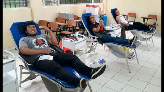 Gesto a emular de sanmarquinos donando sangre